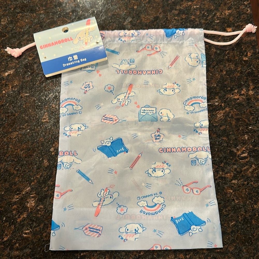Brand new: Cinnamoroll Drawstring bag